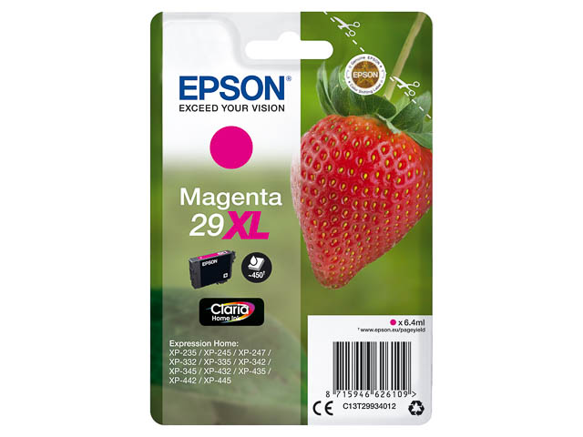 C13T29934012 EPSON XP235 TINTE MAG HC 6,4ml 450Seiten hohe Kapazitaet