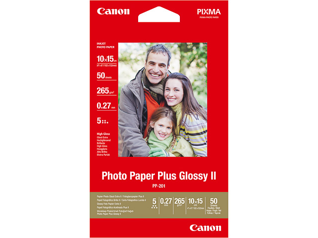PP201 CANON FOTOPAPIER 10x15cm 2311B003 50Blatt 260gr glaenzend
