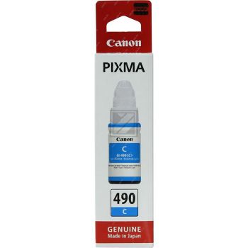 0664C001 CANON GI490C Pixma Tinte cyan 7000Seiten 70ml
