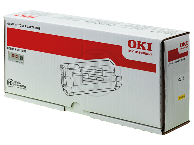 46507613 OKI C712 TONER YELLOW 11.500Seiten