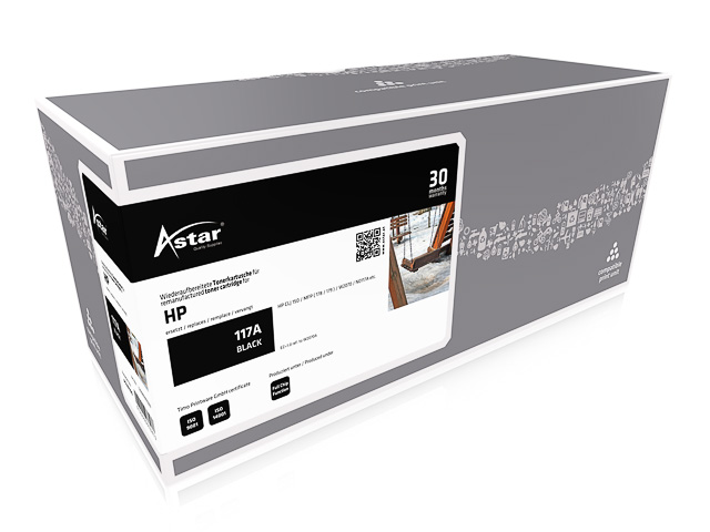 AS20190 ASTAR HP CLJ 150A CARTRIDGE BLK W2070A HP117A 1000Seiten