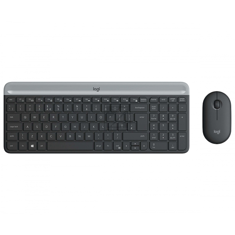 920-009188 LOGITECH MK470 Tastatur+Maus QWERTZ DE kabellos graphit