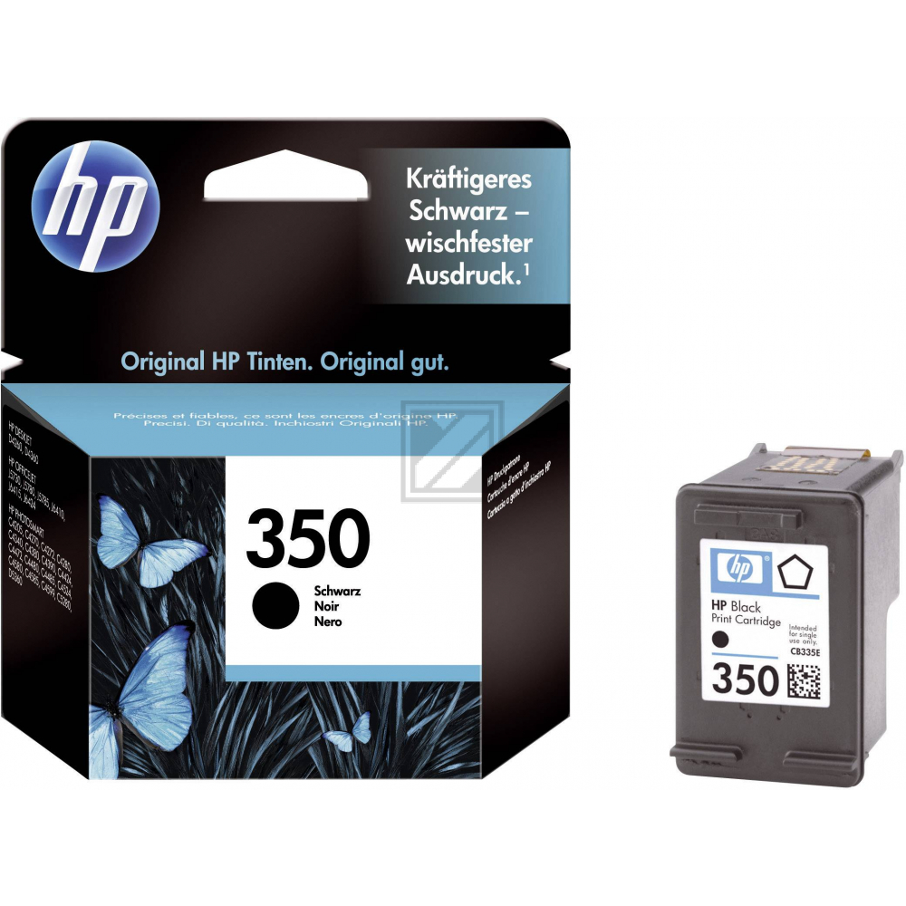 CB335EE#UUS HP 350 OJ Tinte black ST 200 Seiten 4,5ml