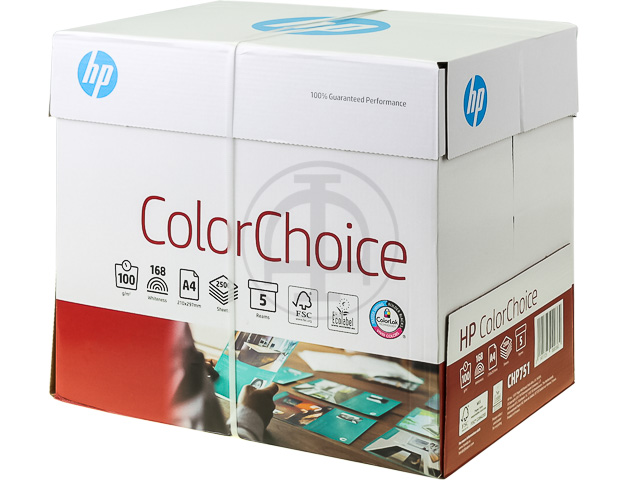 CHP751 HP COLOR CHOICE KOPIERPAPIER A4 500Blatt 100gr universal FSC