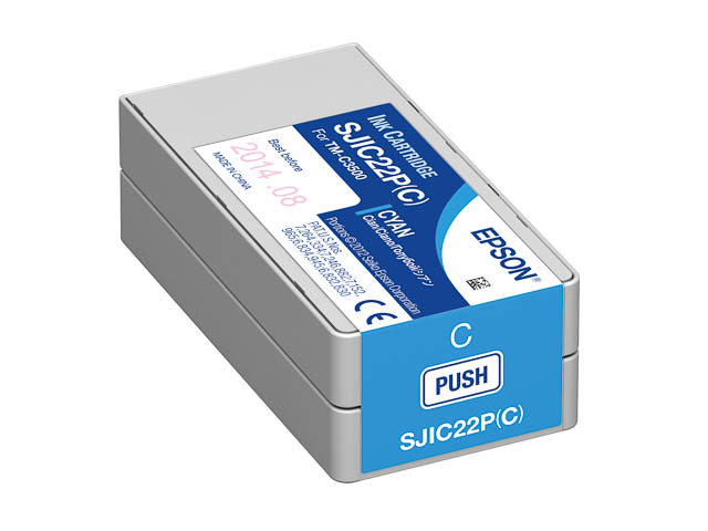 C33S020602 EPSON TMC3500 TINTE CYAN SJIC22PC 32,5ml