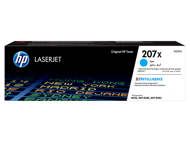 W2211X HP CLJ M255NW TONER CYAN HC HP207X 2450Seiten