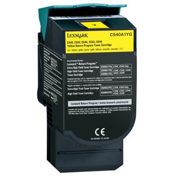 C540A1YG LEXMARK C54x/X54x Toner yellow ST return 1000Seiten