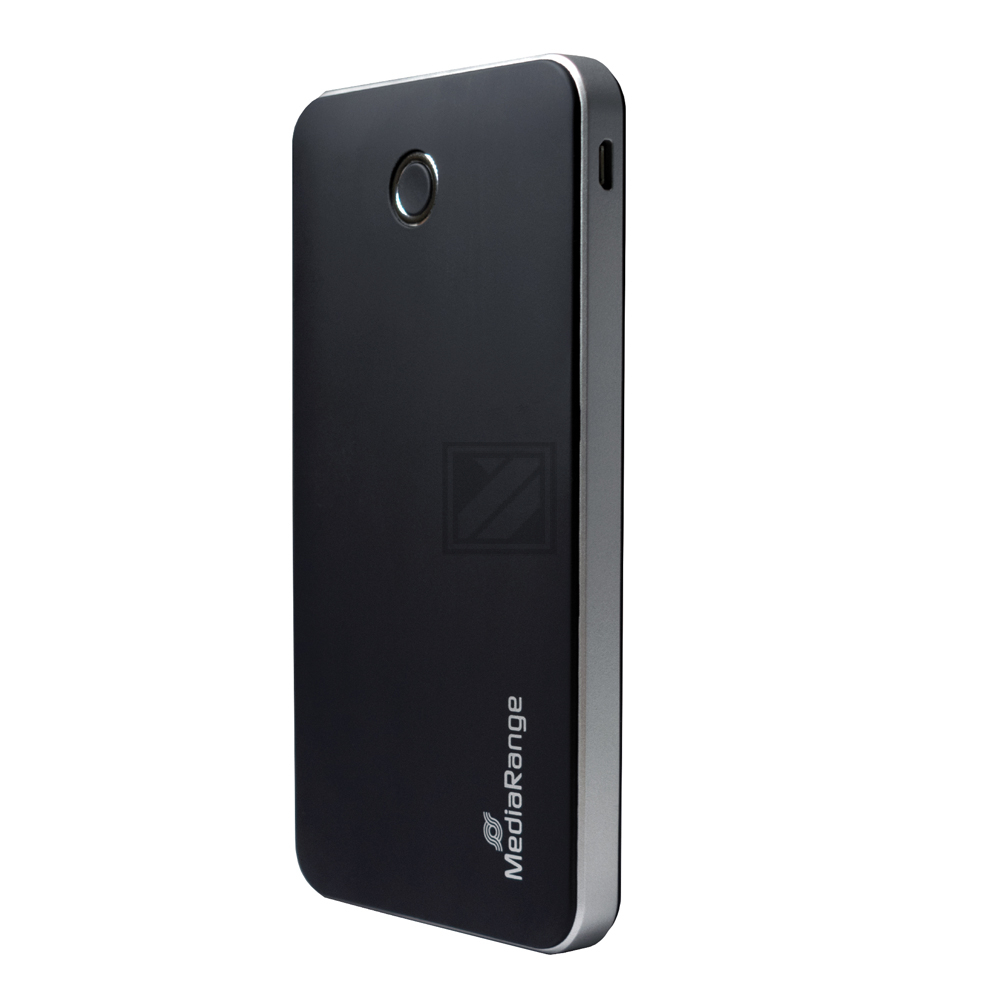 MR753 MEDIARANGE Powerbank Akku 10.000 mA tragbar schwarz