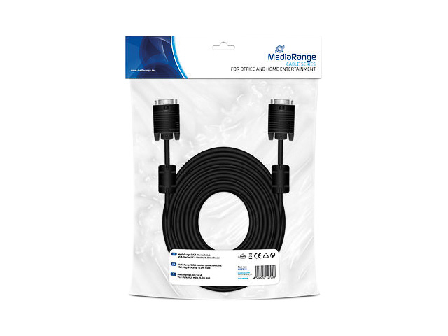 MEDIARANGE SVGA MONITORKABEL 15m MRCS112 schwarz