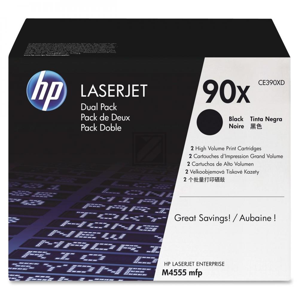 CE390XD HP 90X LJ MFP Cartridge (2) black 2x24.000Seiten