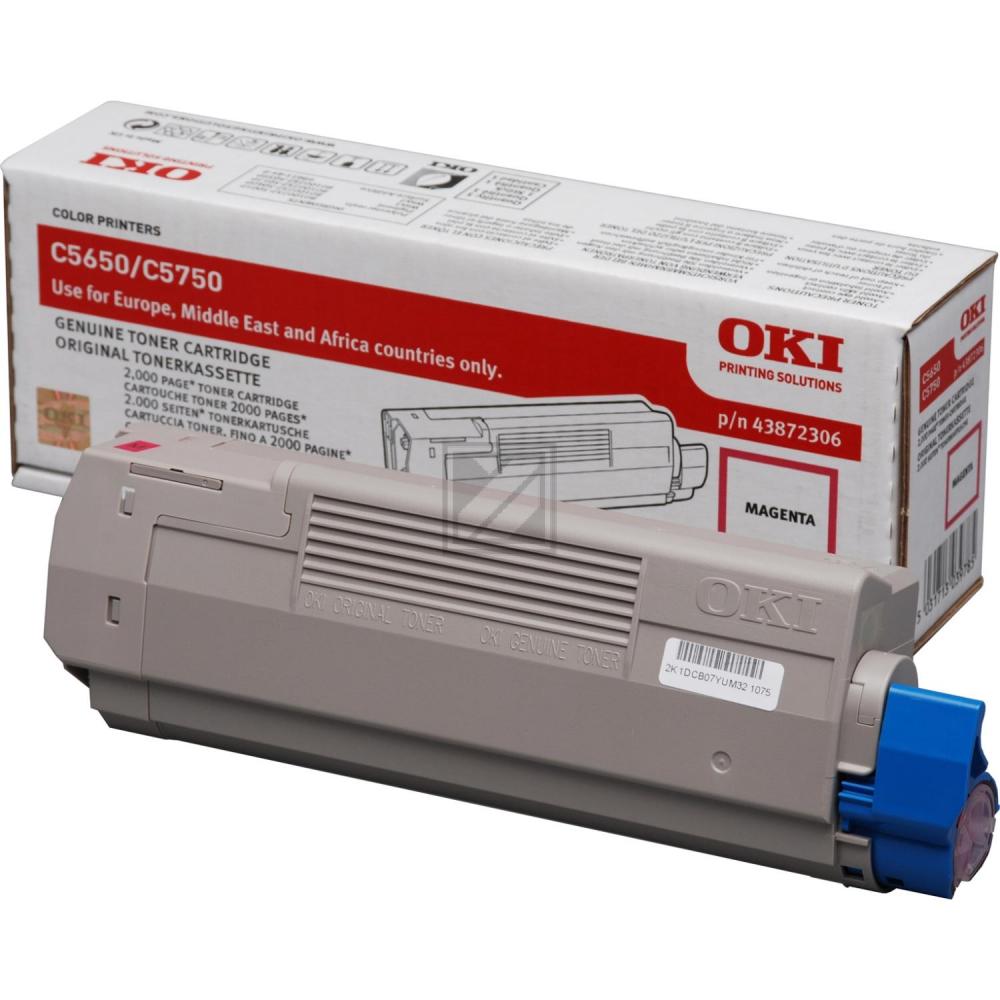 43872306 OKI C5xxx Toner magenta 2000 Seiten