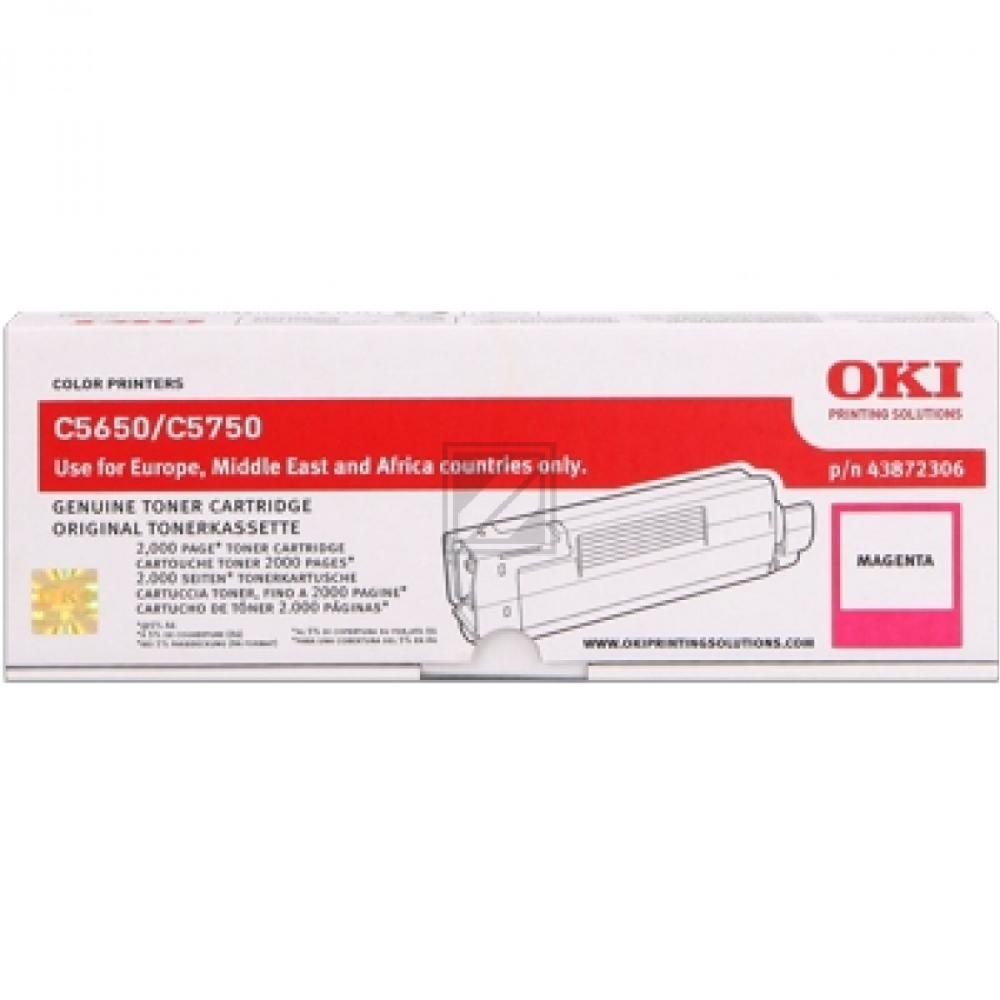 43872306 OKI C5xxx Toner magenta 2000 Seiten