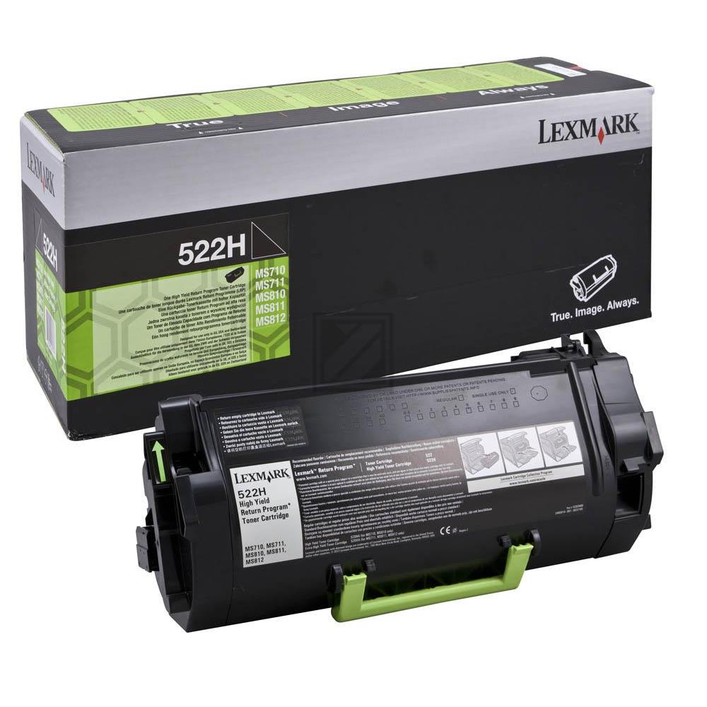 52D2H00 LEXMARK 522H MS Toner black HC return 25.000Seiten