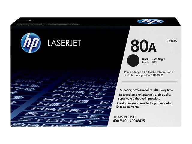 CF280A HP LJPRO400 M401 CARTRIDGE BLK ST HP80A 2560Seiten Standard Kapazitaet