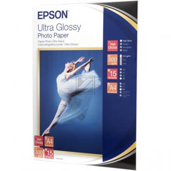 C13S041927 EPSON Fotopapier A4 (210x297mm) 15Blatt weiss ultra 300gr