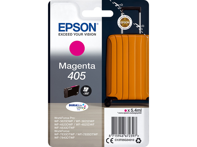 C13T05G34010 EPSON WF4825DWF TINTE MAG 405 5,4ml 300Seiten Standard Kapazitaet