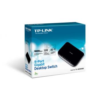 TP-LINK TL-SG1005D GIGABIT SWITCH Standalone 5xRJ45 unmanaged schwarz