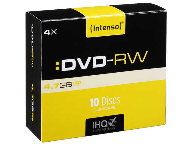 INTENSO DVD-RW 4.7GB 4x (10) SC 4201632 Slim Case