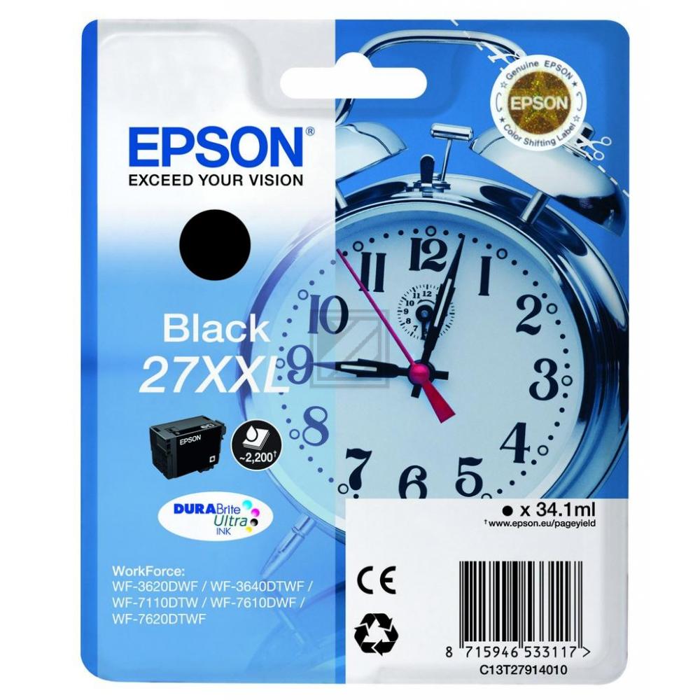 C13T27914012 EPSON WF Tinte black EHC 2200Seiten 34,1ml