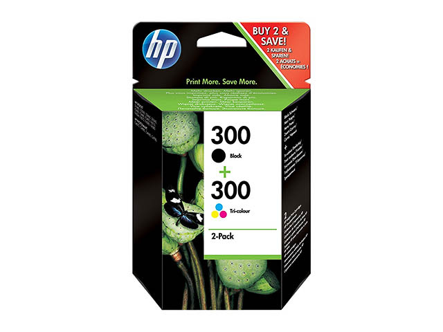 CN637EE HP DJD2560 TINTE (2) BLK+COL HP300 black + color