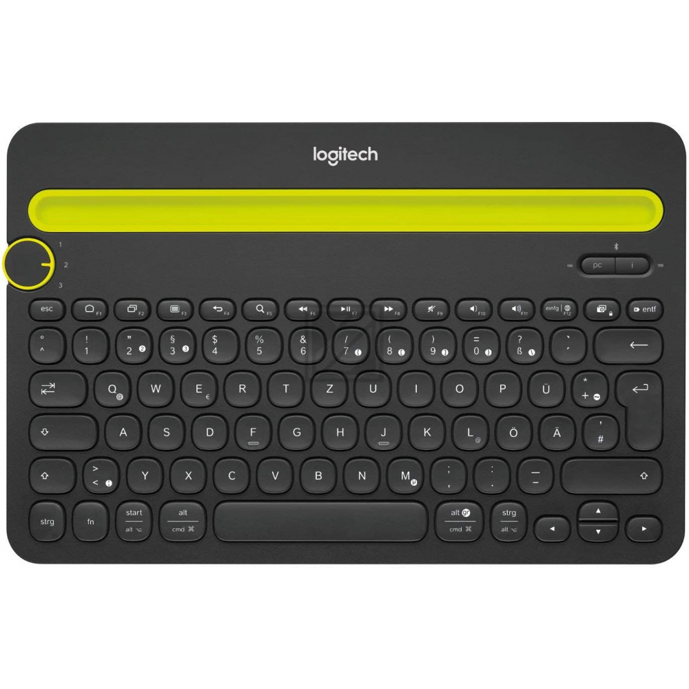 920-006350 LOGITECH K480 Tastatur QWERTZ DE kabellos schwarz