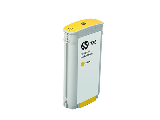F9J65A HP DNJ T730 TINTE YELLOW HC HP728 130ml hohe Kapazitaet