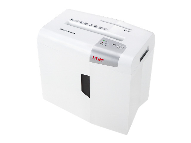 HSM SHREDSTAR S10 AKTENVERNICHTER WEISS 1042121 Streifenschnitt 6mm P2 10Blt
