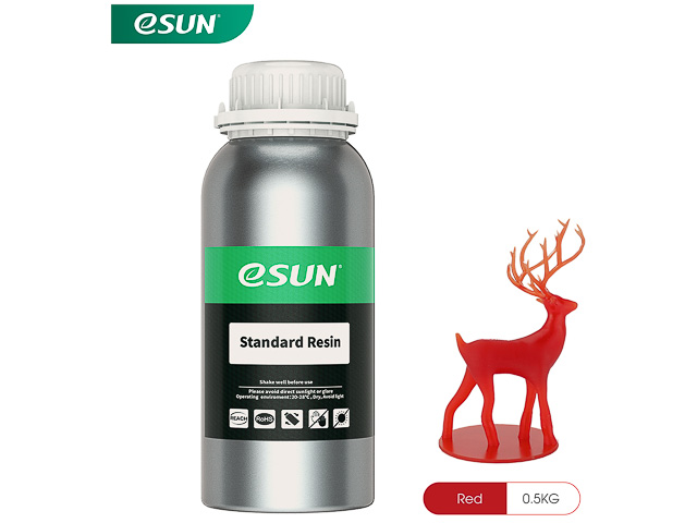 UV/LCD STANDARD RED 1KG ESUN 3D RESIN 405NM
