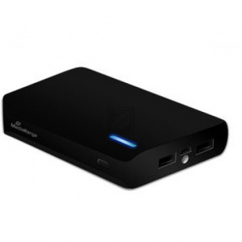 MR752 MEDIARANGE Powerbank Akku 8.800 mA tragbar schwarz