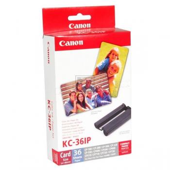 7739A001 CANON Fotopapier+TTR 54x86mm 36 Blatt weiss KC36IP