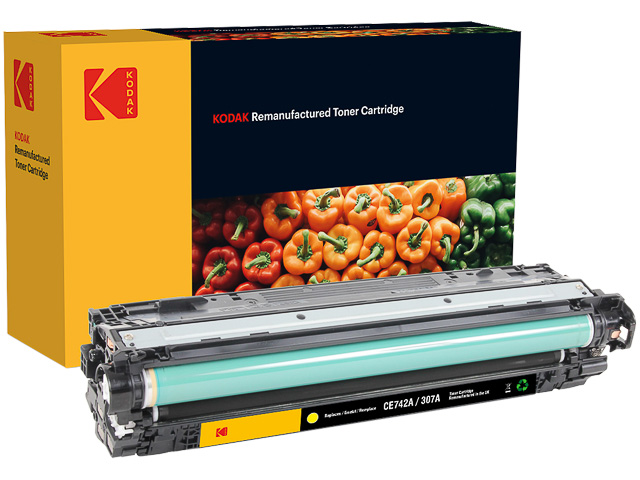 185H074204 KODAK HP CLJCP5225 TONER YEL CE742A/307A 7300Seiten