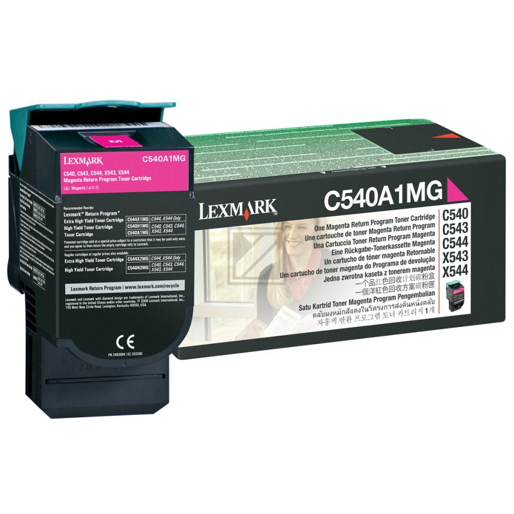 C540A1MG LEXMARK C54x/X54x Toner magenta ST return 1000Seiten