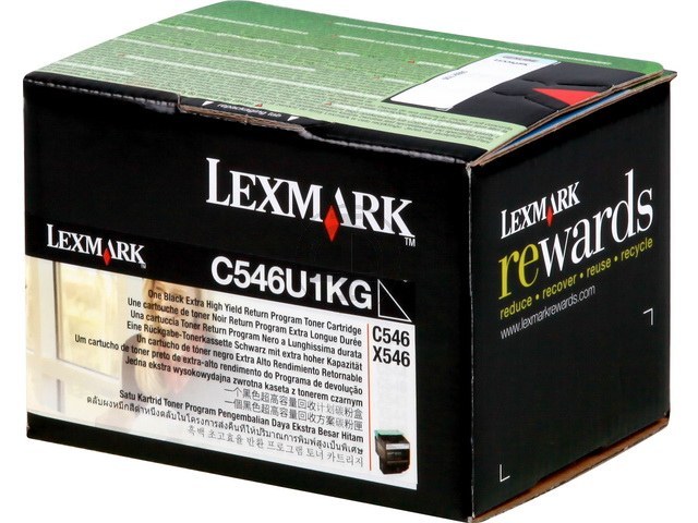 C546U1KG LEXMARK C546 CARTRIDGE BLACK 8000Seiten return