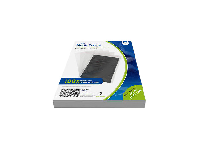 MEDIARANGE DVD PLASTIKHUELLEN (100) BOX01 Leerhuellen transparent