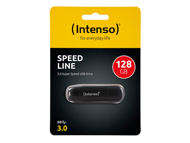 INTENSO SPEED LINE USB STICK 128GB 3533491 70MB/s USB 3.0 schwarz
