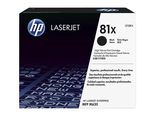 CF281X HP CLJ M630 CARTRIDGE BLACK HC HP81X 25.000Seiten hohe Kapazitaet