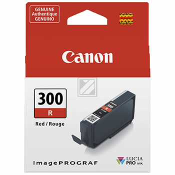 4199C001 CANON PFI300R IPF Tinte red 14,4ml