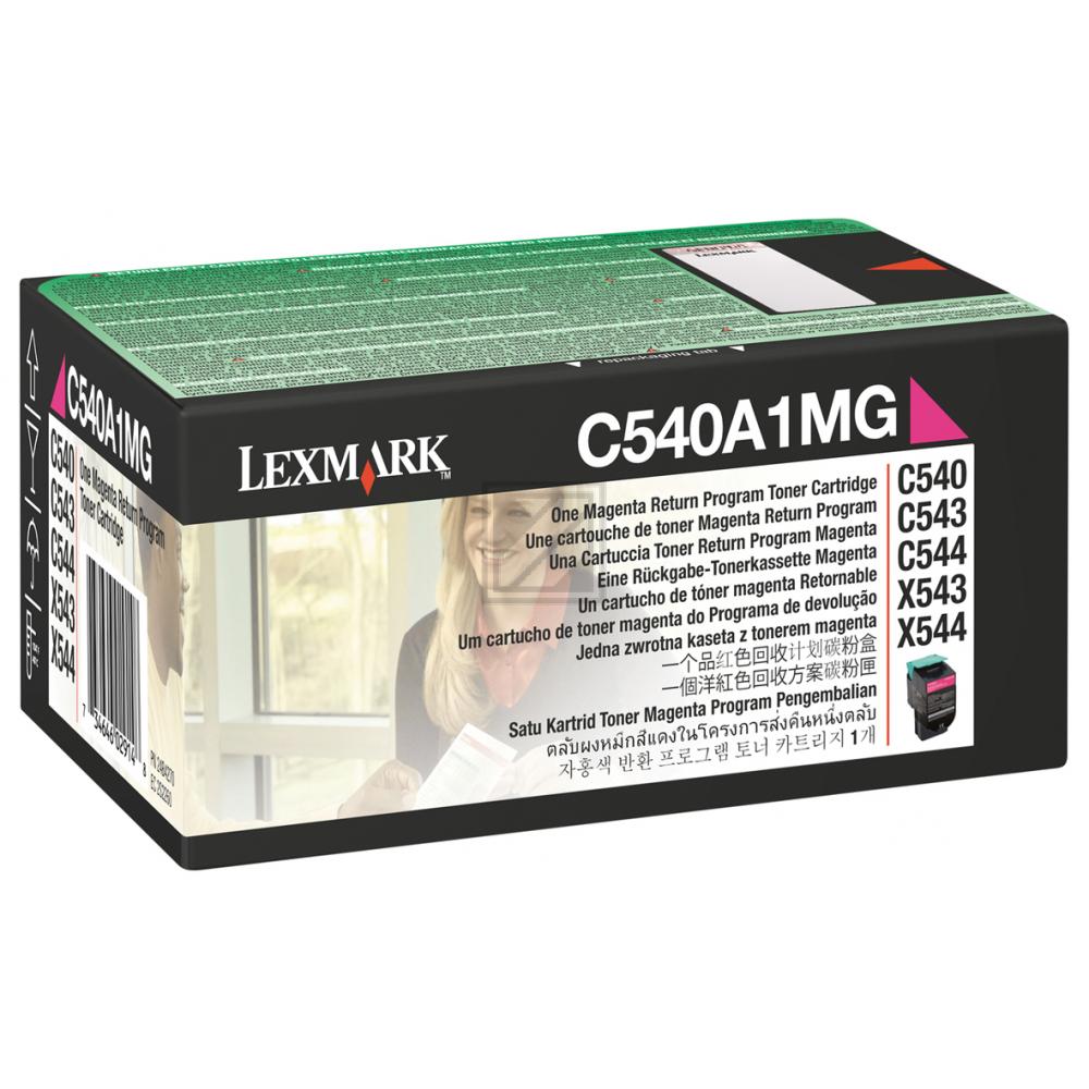 C540A1MG LEXMARK C54x/X54x Toner magenta ST return 1000Seiten