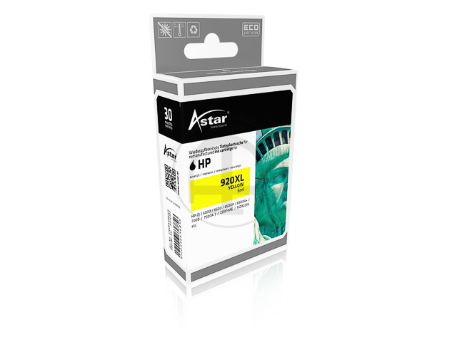 AS15392 ASTAR HP OJ6500 TINTE YEL CD974AE/920XL 700Seiten 6ml