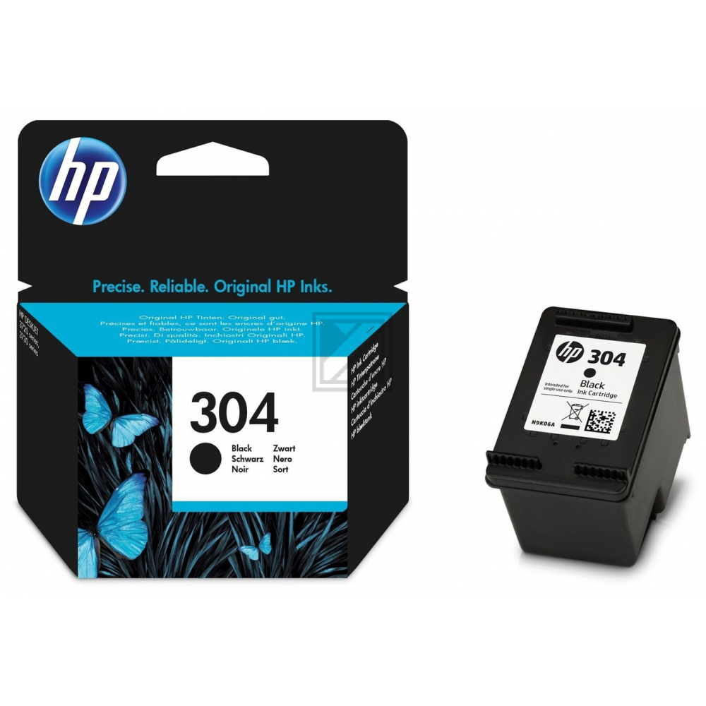 N9K06AE#UUS HP 304 DJ Tinte black ST 120 Seiten 2ml