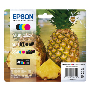 C13T10H94010 EPSON 604XL/604cmy XP/WF Tinte (4) cmyk 1x500/3x130Seiten