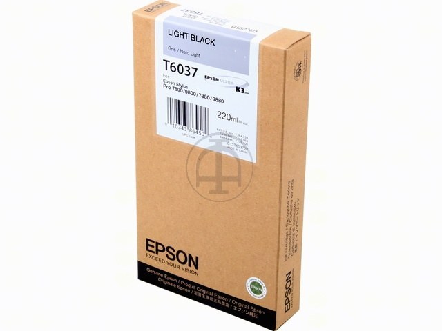 C13T603700 EPSON ST PRO7800 TINTE LBK HC 220ml light black hohe Kapazitaet