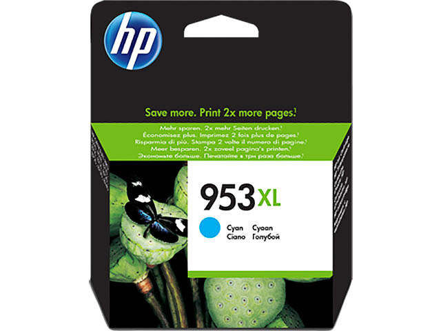 F6U16AE#BGX HP OJPRO8210 TINTE CYAN HC HP953XL 20ml 1450Seiten hohe Kapazitaet