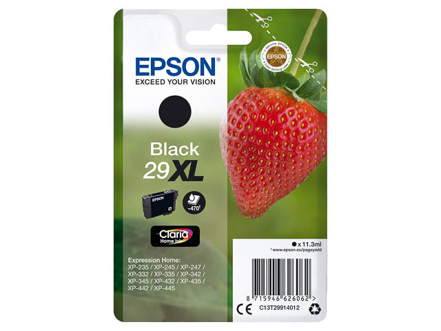 C13T29914012 EPSON XP235 TINTE BLACK HC 11,3ml 470Seiten hohe Kapazitaet