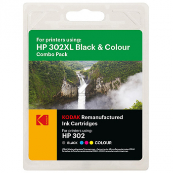 185H030217 KODAK HP F6U67/68AE OJ Tinte (2) blk-col rebuilt 560/330Seiten