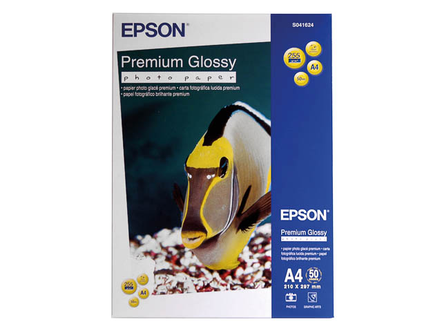 C13S041624 EPSON FOTOPAPIER A4 50Blatt 255gr pemium glaenzend