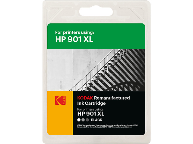 185H090130 KODAK HP OJ4500 TINTE BLK HP901XL/CC654AE 700Seiten 20ml