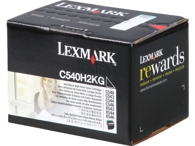 C540H2KG LEXMARK C540 TONER BLACK HC 2500Seiten hohe Kapazitaet