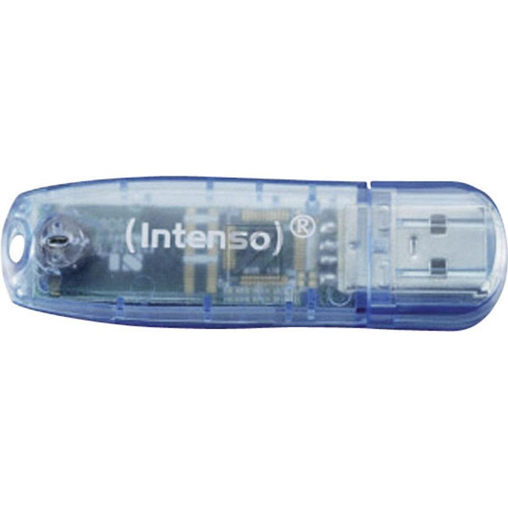 INTENSO RAINBOW LINE USB STICK 4GB 3502450 28MB/s USB 2.0 blau