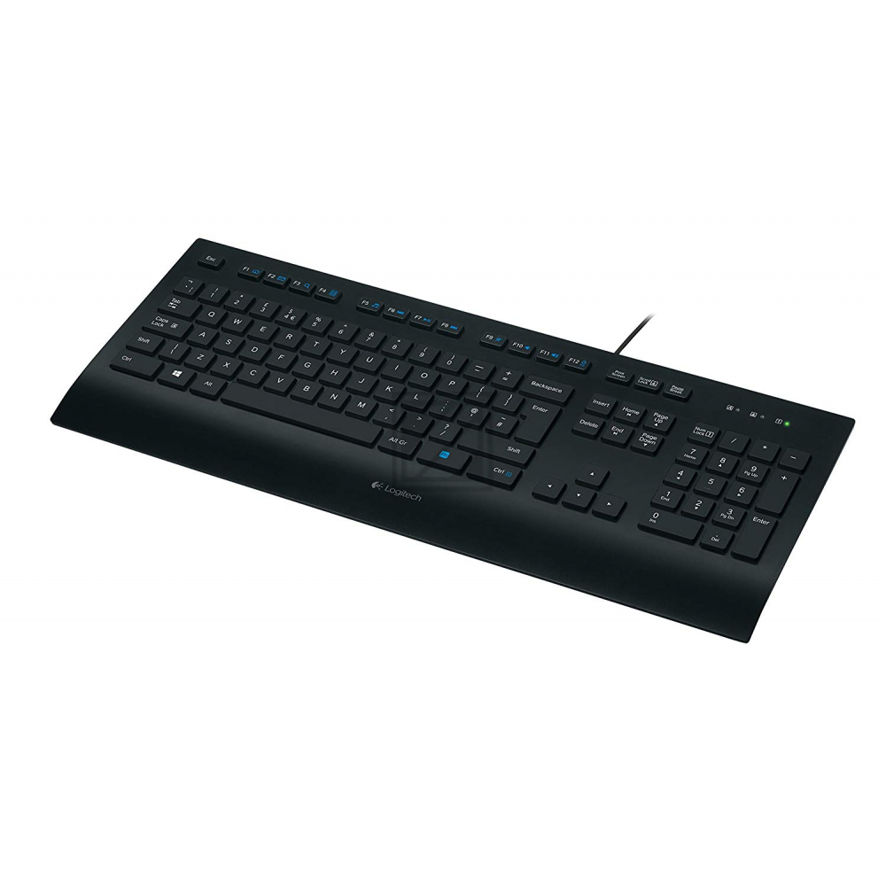 920-008669 LOGITECH K280E Tastatur QWERTZ DE Kabel USB schwarz